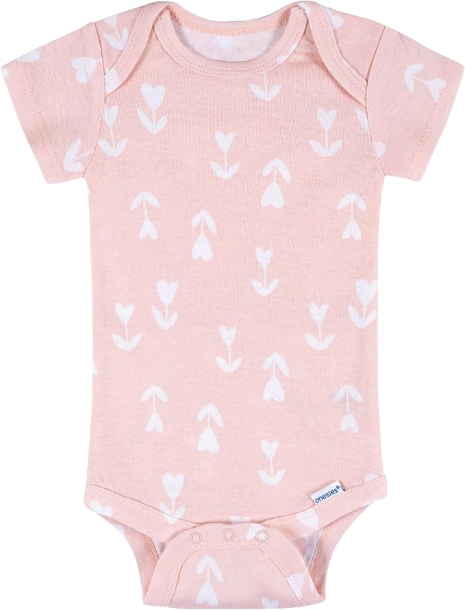 Onesies Brand Baby Girls' 8-pack Short Sleeve Mix & Match Bodysuits - Image 2