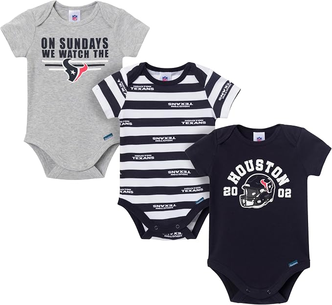 Gerber NFL Baby Boys 3-Pack Onesie Bodysuit by Gerber