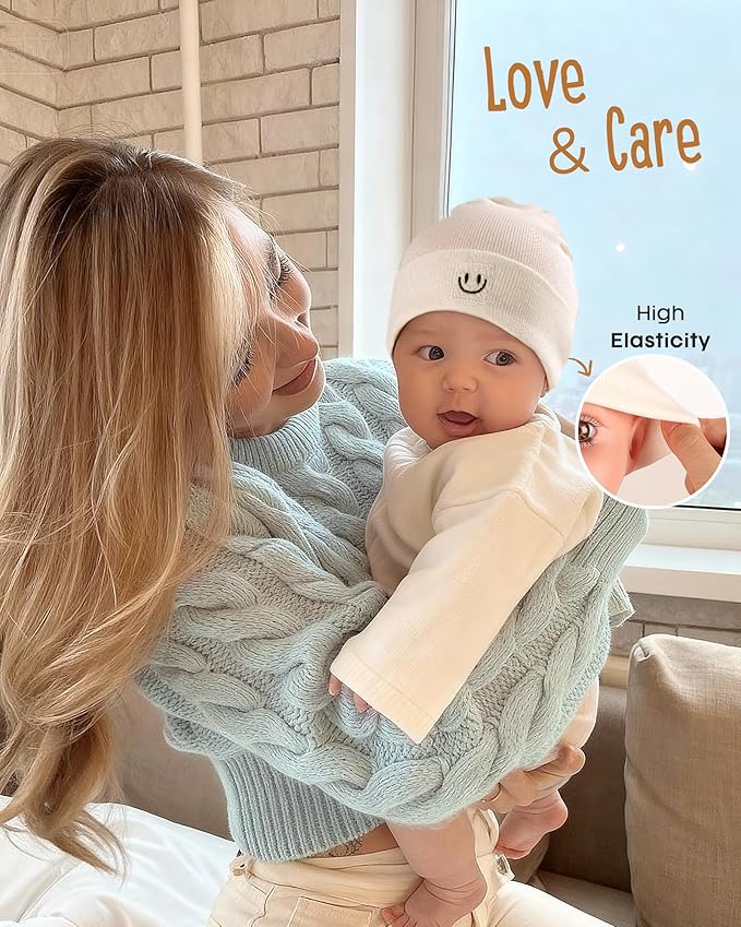 FURTALK Baby Newborn Hats Set Soft Infant Beanie Boys Girls Caps