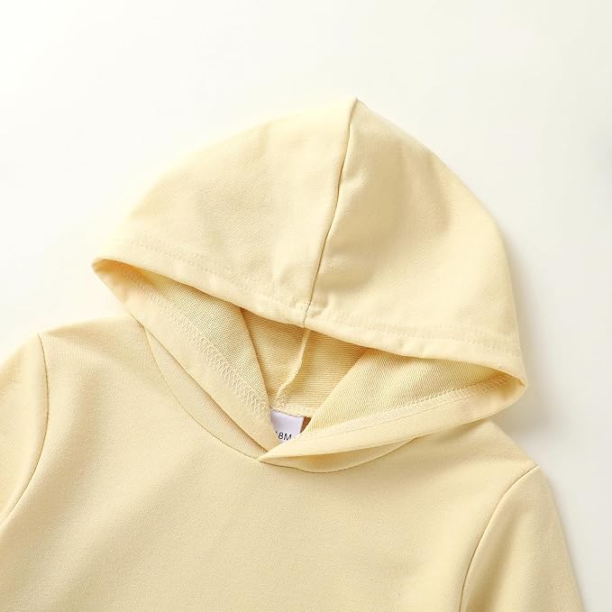 Happy Town Toddler Baby Boy Girl Sweatshirt Hoodie Pullover Fall Outfits Solid - Image 5