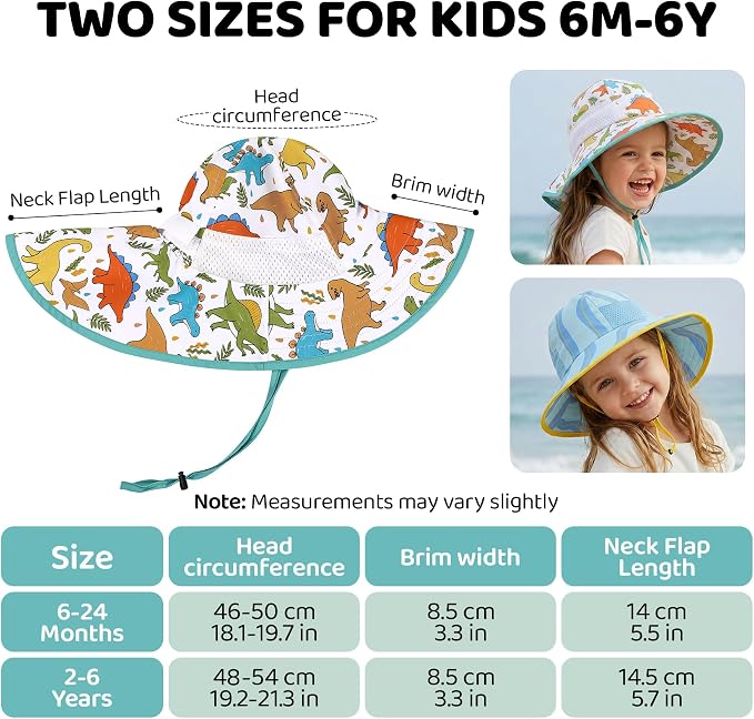 Baby Sun Hat with Neck Flap UPF 50+ - Image 6