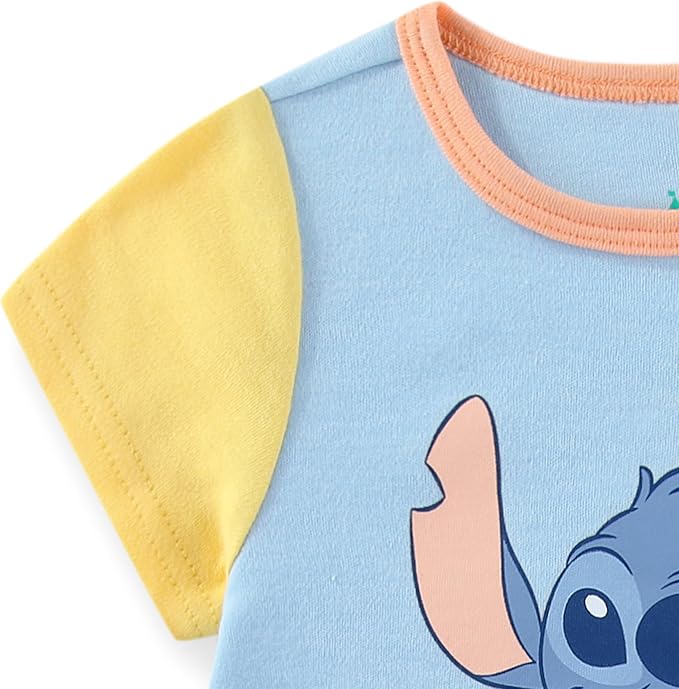 Disney Cars Pooh Mickey Stitch Baby Boys 2 Pack Romper - Image 6