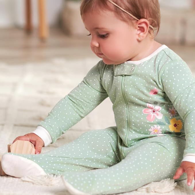 Gerber Baby Girls 4-Pack Sleep 'N Play Footie - Image 15