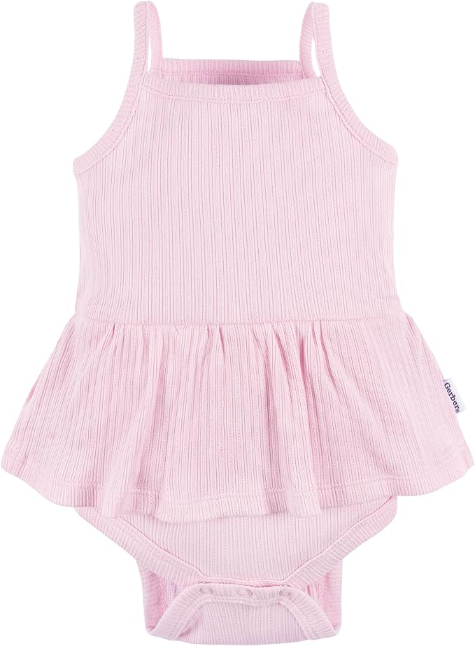 Gerber Baby Girls Multi-Pack Sleeveless Onesies Bodysuit - Image 4