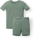 AVAUMA Stripe Pattern Baby Boys Girls Pajama Set Kids Toddler Snug fit Ribbed by AVAUMA