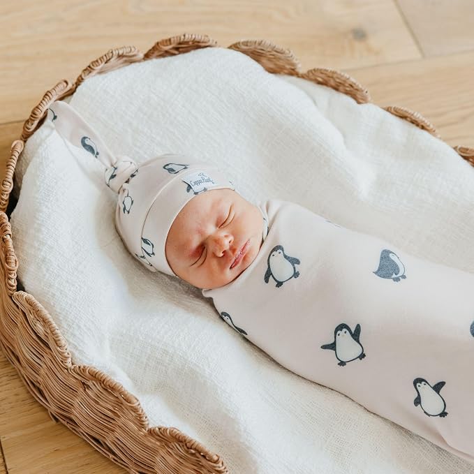 Copper Pearl Swaddle Blankets for Newborns | Soft Stretchy Receiving Blankets - Image 3