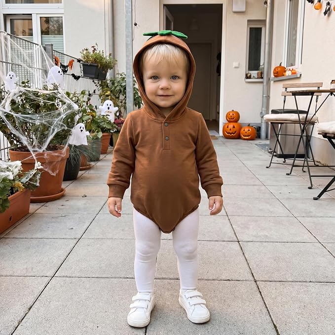 Newborn Halloween Romper Girl Boy Hoodie Romper Sweatshirt | 0-18 Months Baby - Image 4