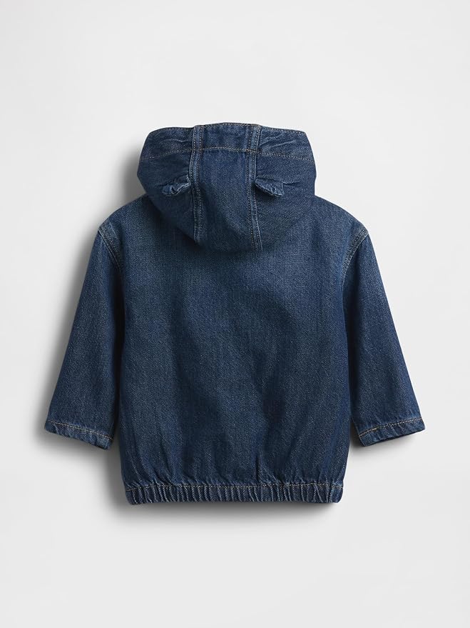 GAP Baby My First Denim Hooded Jacket - Image 2