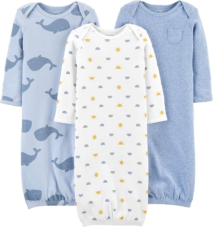 Simple Joys by Carter's Baby Boys 3-pack Cotton Sleeper Gown by SimpleJoysbyCarters
