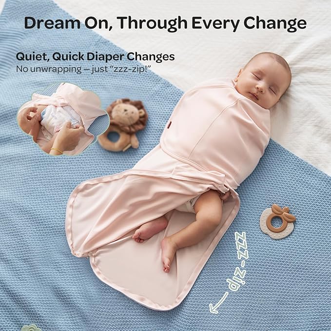 Momcozy Swaddles for Newborns, Quiet Fastener Swaddle for Infant 0-3 Months | - Image 5