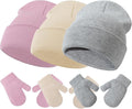 Baby Hats and Mittens Set Infant Toddler Beanie Cap Newborn Gloves by SeaZaela