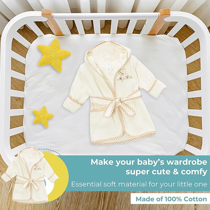 Spasilk 100% Cotton Hooded Terry Bathrobe - Image 5