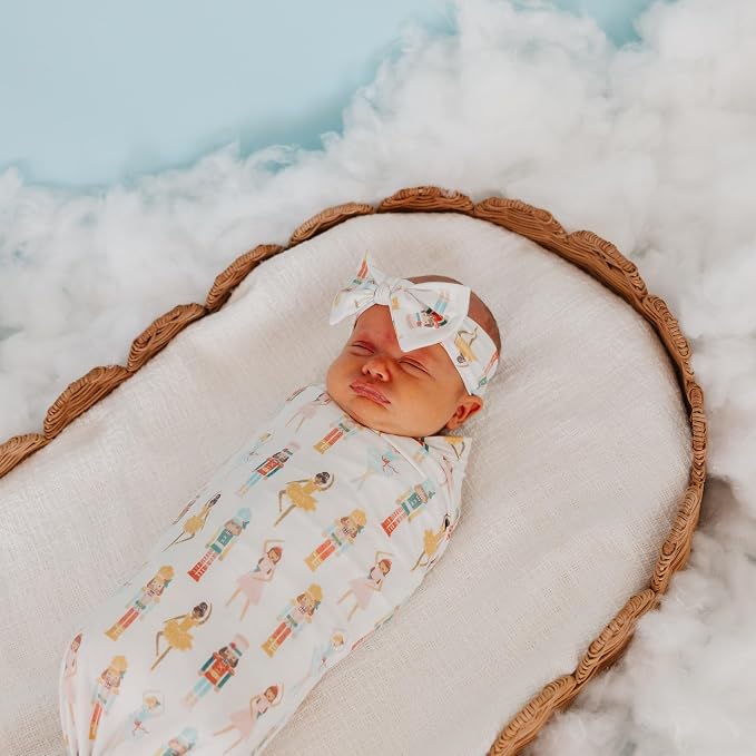 Copper Pearl Swaddle Blankets for Newborns | Soft Stretchy Receiving Blankets - Image 3