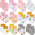 12 Pairs Newborn Baby Mittens Infant Toddler Gloves No Scratch Mittens Gloves by Geyoga