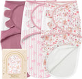 Yoofoss Baby Swaddles for Newborns 100% Organic Cotton, 0-3 Months 2 Zippers by YOOFOSS