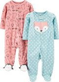 Simple Joys by Carter's Baby Girls' Cotton and Fleece Footed Sleep and Play by SimpleJoysbyCarters