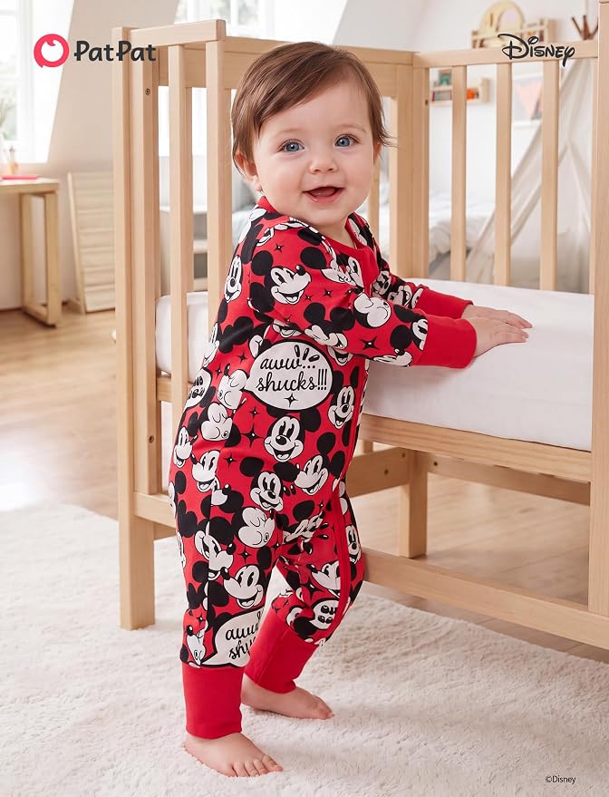 Disney Baby Viscose Made from Bamboo 2-Way Zipper Footie Outfit NB to Inf - Image 2