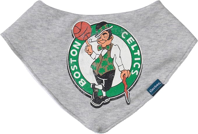 Gerber Baby NBA Bandana Bib and Burp Cloth Set - Image 2