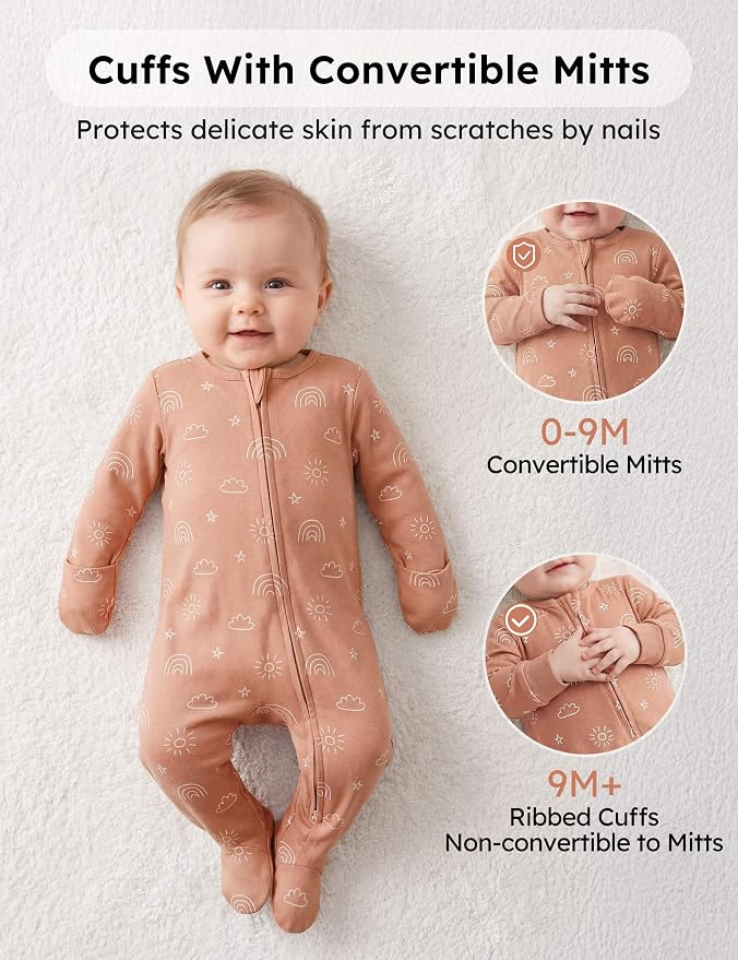 Yoofoss Baby Pajamas 100% Organic Cotton Baby Sleepers - Image 4