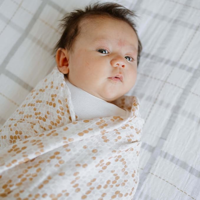 Little Unicorn Premium Cotton Swaddle Baby Blanket | Breathable Fabric | - Image 8