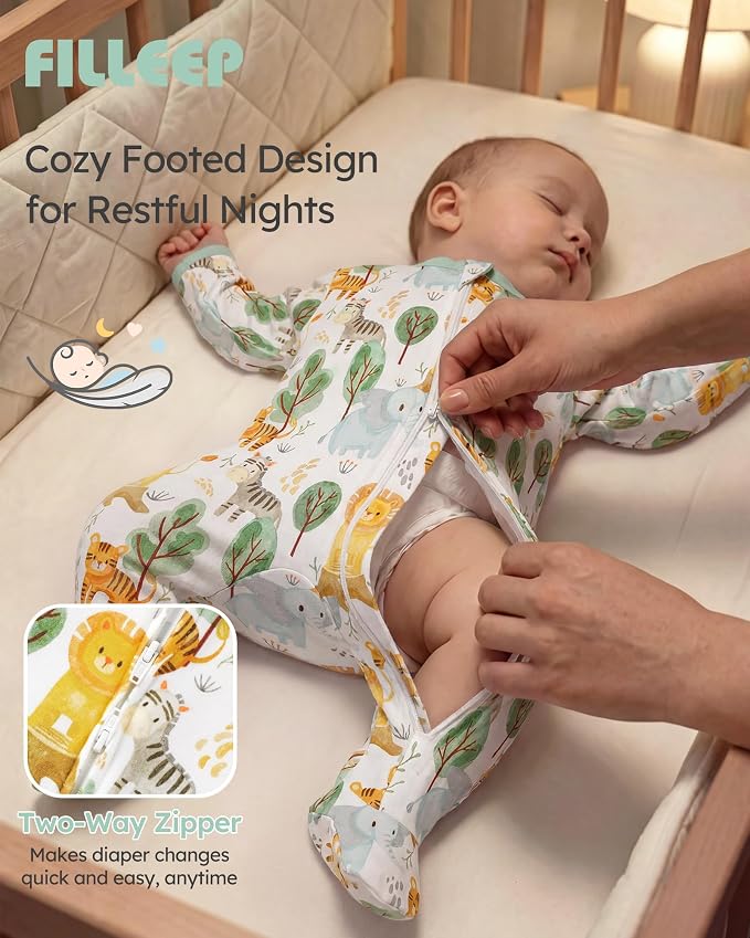Baby Sleepers 100% Organic Cotton Pajamas - Image 4