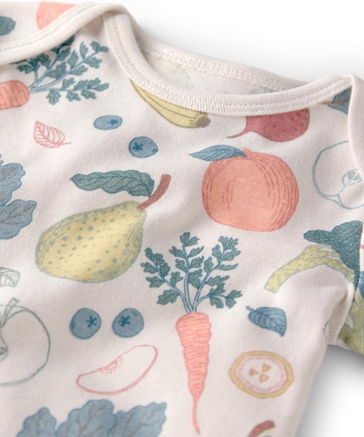 little planet by carter's Unisex Baby 3-pack Short Sleeve Bodysuits Made - Image 2