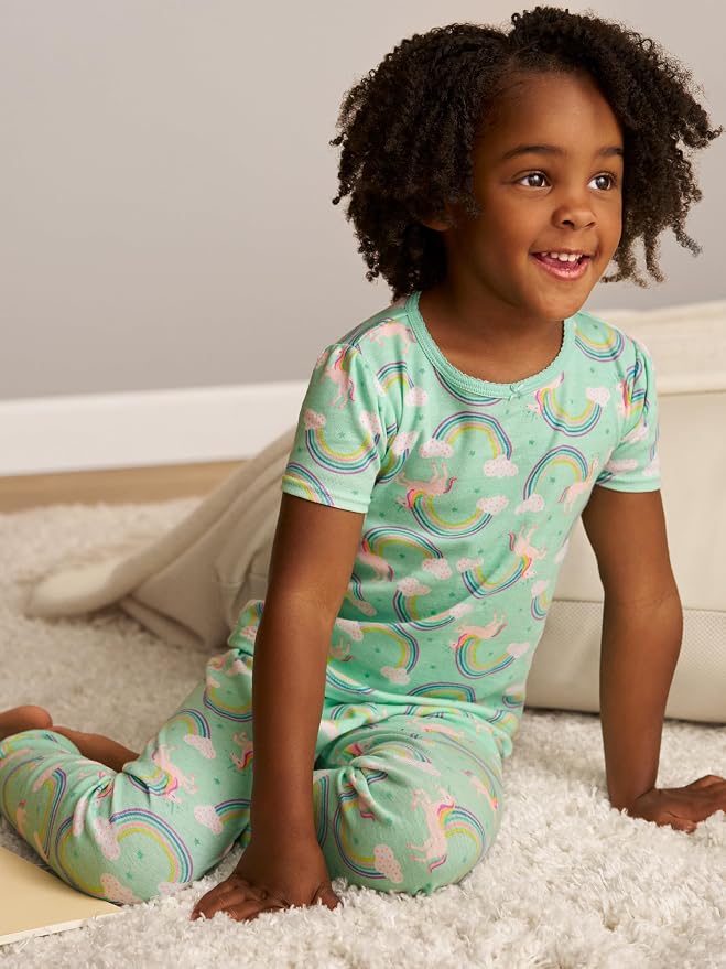 Simple Joys by Carter's Girls 6-piece Snug Fit Cotton Pajama Set - Image 3