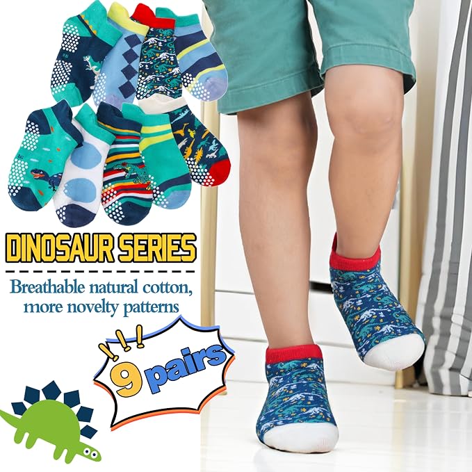 Welwoos Baby Girls Boys Toddlers Grips Socks Kids Non Slip Anti Skid Ankle - Image 4