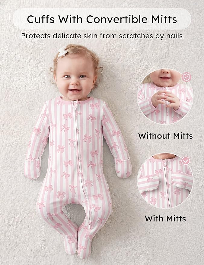 Yoofoss Baby Pajamas 100% Organic Cotton Baby Sleepers - Image 4