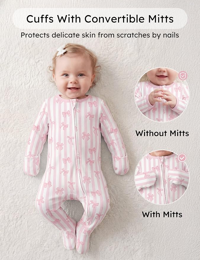 Yoofoss Baby Pajamas 100% Organic Cotton Baby Sleepers - Image 4