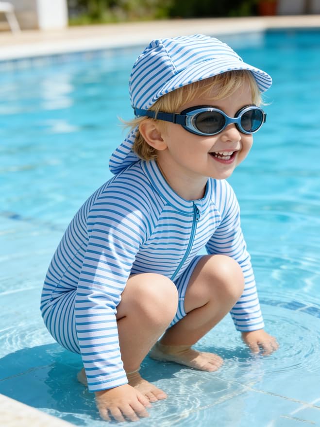 UPF 50+ Baby Toddler Boy One Piece Swimsuit - Image 3