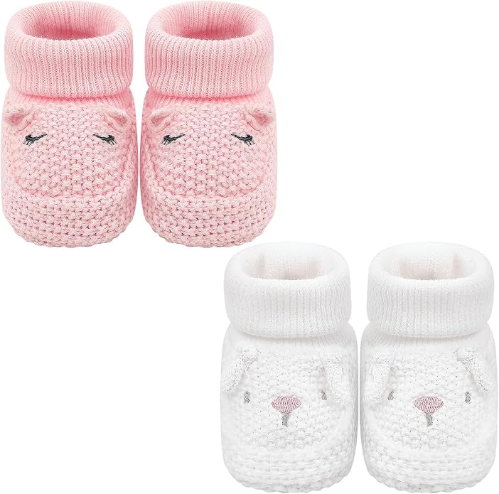 Newborn Shoes Knit Soft Baby Sock Booties by DUONITITI