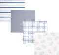 Hudson Baby Cotton Flannel Receiving Blankets 4-Pack, Little Sea Turtle by HudsonBaby