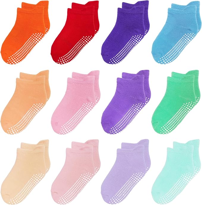 Toddler Non Slip Grip Ankle Socks by HYzgb