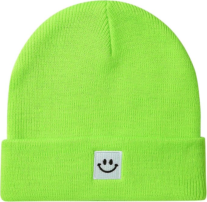 Baby Beanie Knit Ski Hat with Cute Face by Paladoo