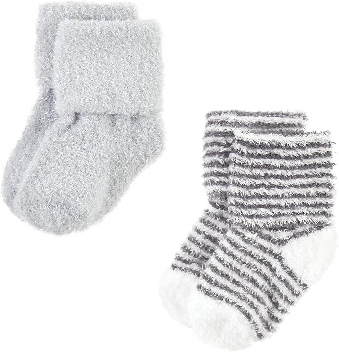 Hudson Baby Baby 8-pack Cotton Rich Newborn and Terry Socks - Image 6