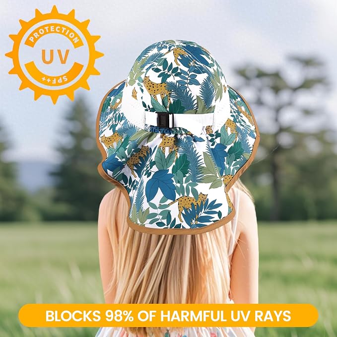 Baby Sun Hat with Neck Flap UPF 50+ - Image 2