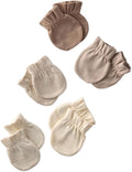 Butterblu Morgan 5-Pack Mitts 100% Cotton No Scratch Mitten Gloves | GOTS by Butterblu