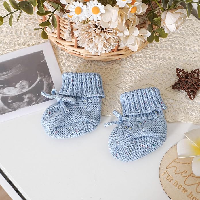 LAWKUL Baby Booties Newborn Babe First Walkers Non-Slip Stay On Boots Crib - Image 5