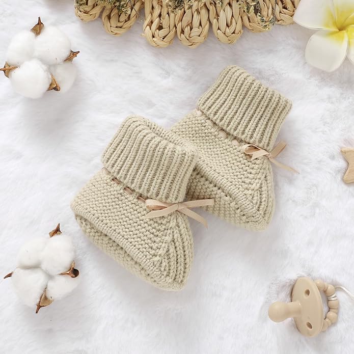 mimixiong Baby Booties Newborn Infant Sock Shoes | Hand Knitting Crochet Boy - Image 5