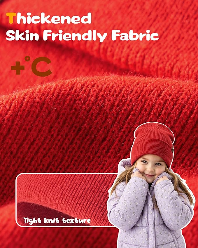 Baby Beanie Toddler Infant Winter Hats kids Warm Knit Caps - Image 2