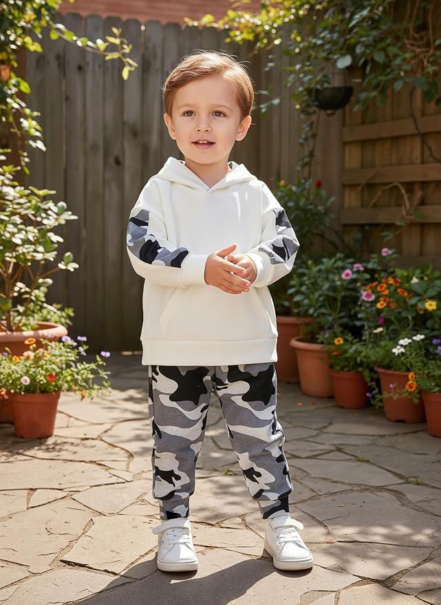 Toddler Baby Boys Camouflage Sweatsuit - Image 3
