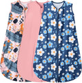 BSTOPPT 3 Pack Baby Sleep Sack 100% Rayon Cotton Baby Sleeping Bag 2-Way Zipper by BSTOPPT