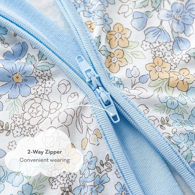 pureborn Baby Sleeper Viscose from Bamboo Zipper Footies Pjs 0-24 Months | - Image 5