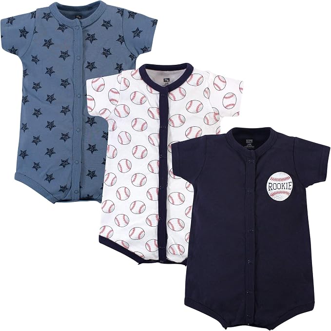 Hudson Baby Unisex Cotton Rompers by HudsonBaby