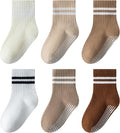 Toddler Non-Slip Socks Unisex Baby Grip Stripe Crew Cotton Socks | Seamless by AniKigu