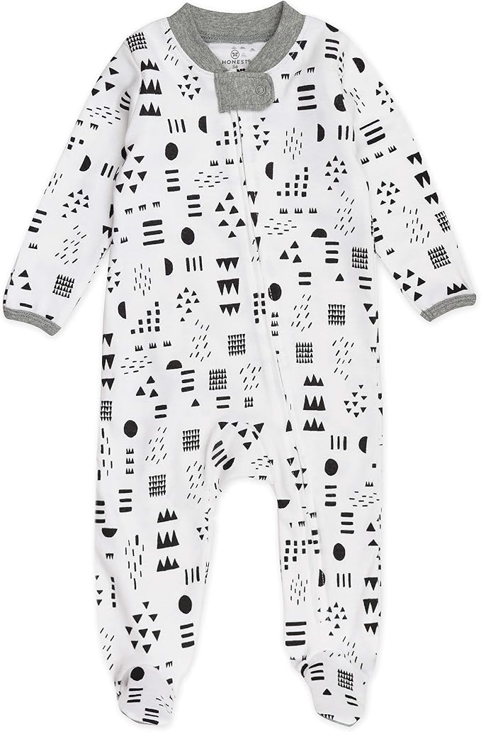 HonestBaby Baby Boys' Sleep & Play Footed One-piece Pajama Sleeper 100% Organic by HonestBaby