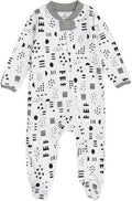 HonestBaby Baby Boys' Sleep & Play Footed One-piece Pajama Sleeper 100% Organic by HonestBaby