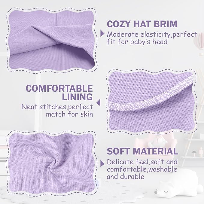 Century Star Baby Beanie Hats Newborn Infant Toddler Beanies - Image 2