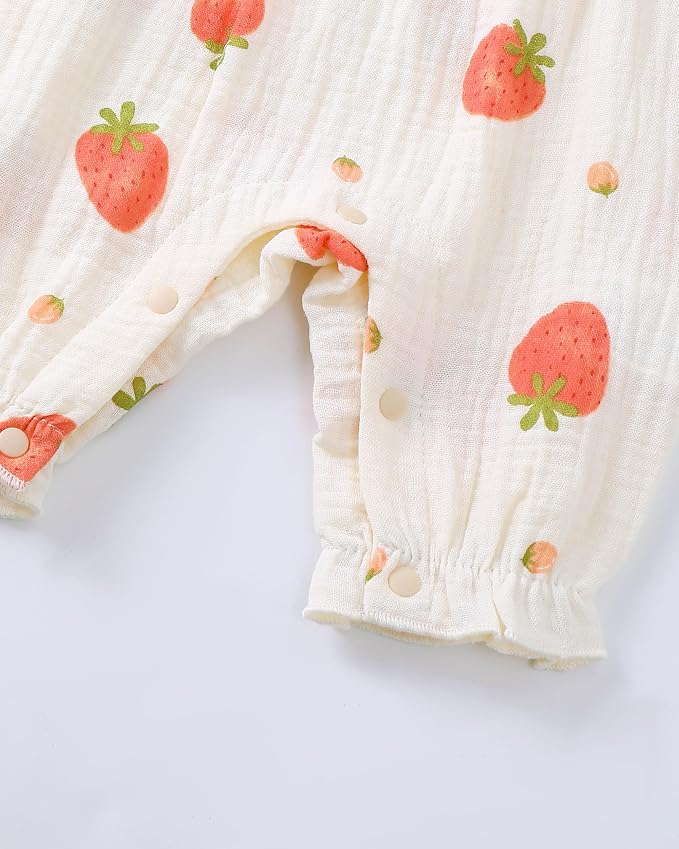 Renotemy Newborn Baby Girl Clothes Romper Summer Outfits Preemie-18Months | - Image 6